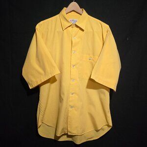 Turnbull & Asser London Made in England SS BF Shirt - Yellow - Sz L*